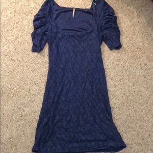 Blue lace Free People dress